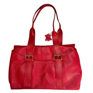 Coldwater Creek red leather shoulder bag